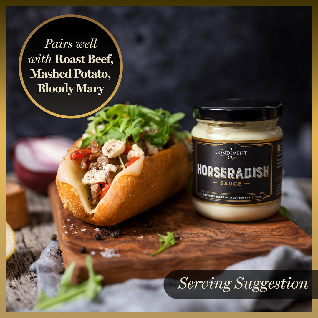 The Condiment Company Horseradish Hot Sauce 200g - Extra Hot Vegan & Gluten-Free