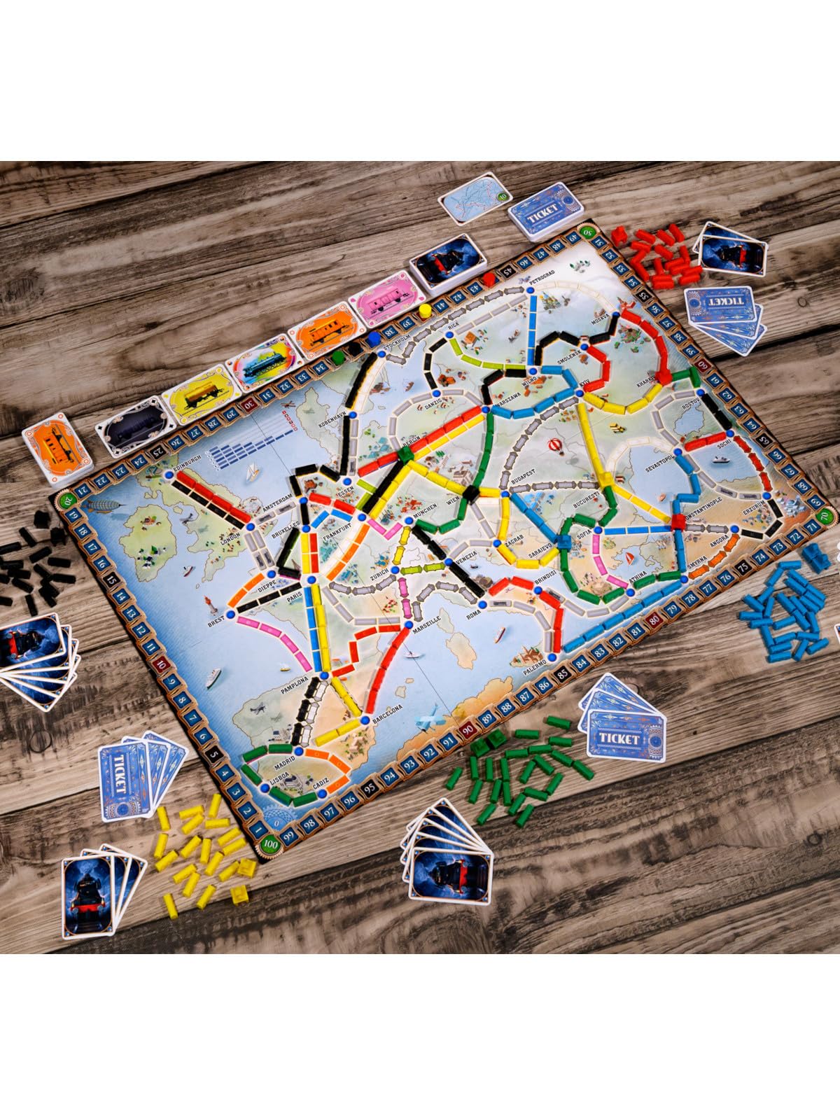 Asmodee Ticket to Ride Europe Board Game | Ages 8+ | 2-5 Players | 60 Min Playtime 5