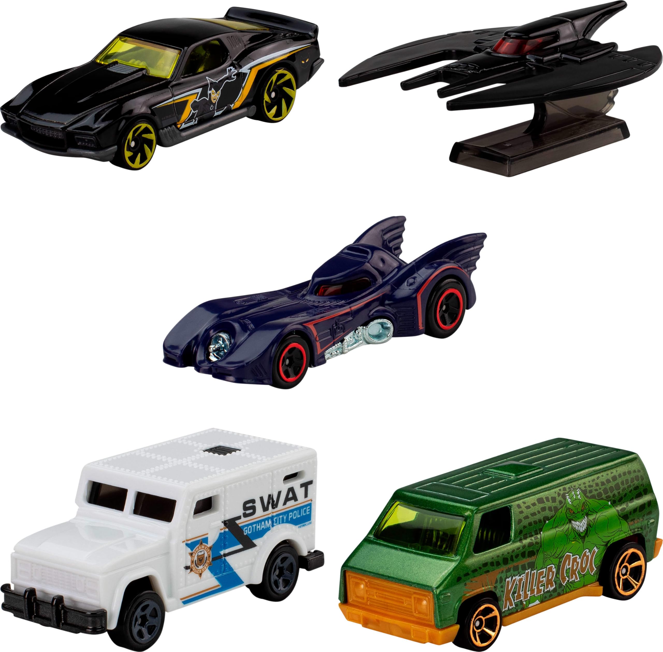 Hot Wheels Batman 5-Pack - 1:64 Scale Die-Cast Vehicles | Ages 3+
