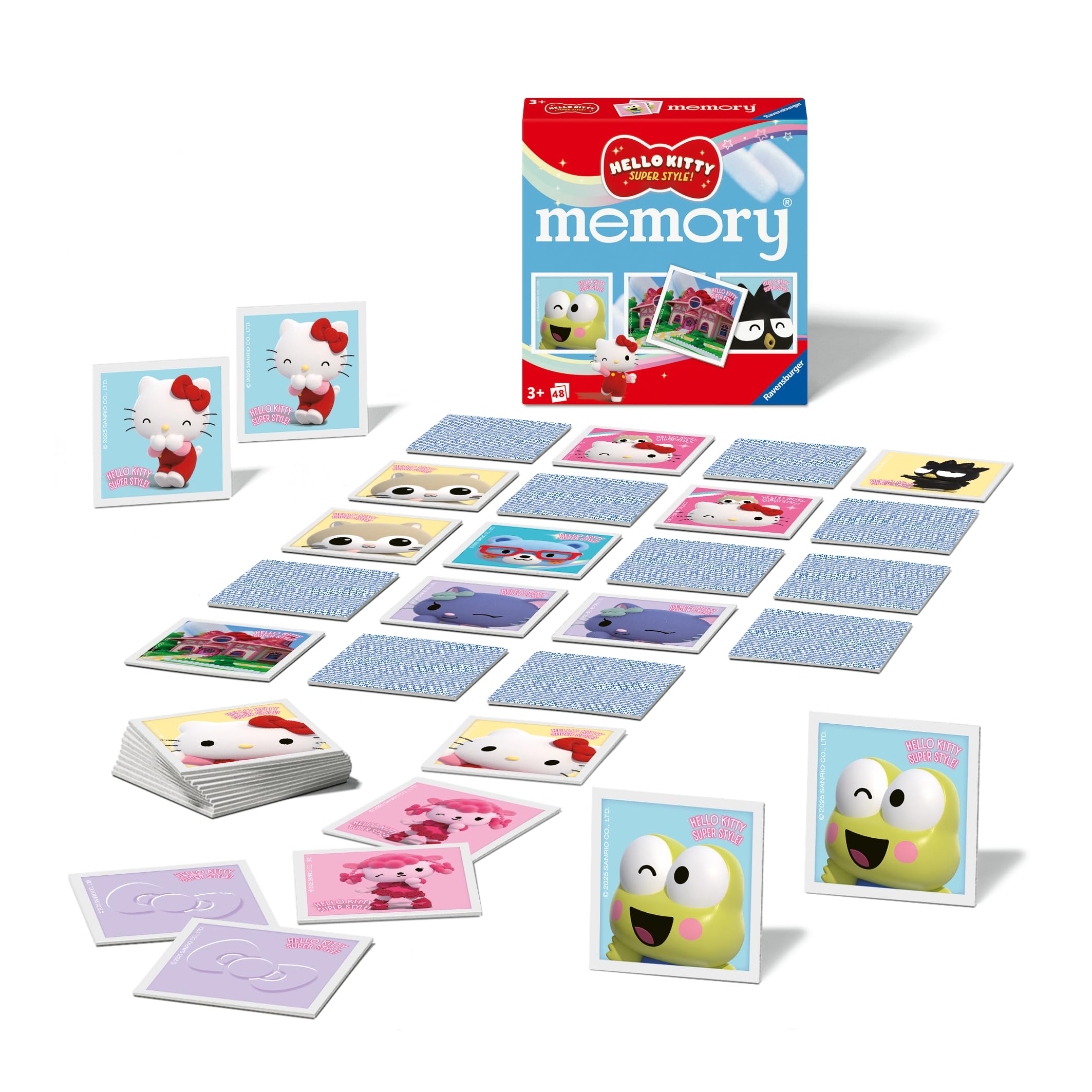 Ravensburger Hello Kitty Mini Memory Game for Kids Age 3+ | 2-6 Players | 48 Cards