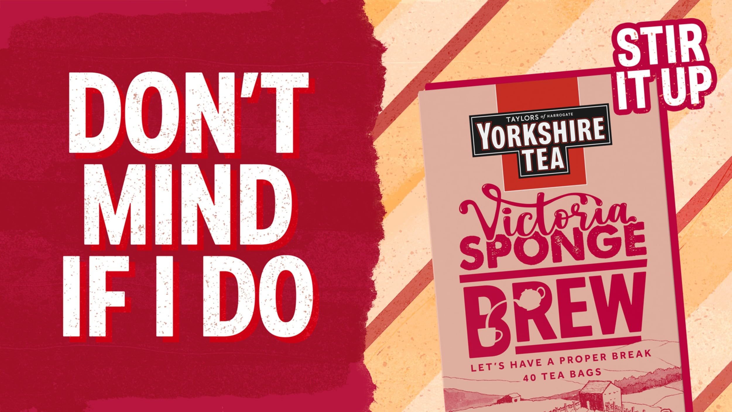 Yorkshire Tea Victoria Sponge Cake Flavoured Tea Bags - 160 Bags (4 Boxes of 40) | Black Tea 6