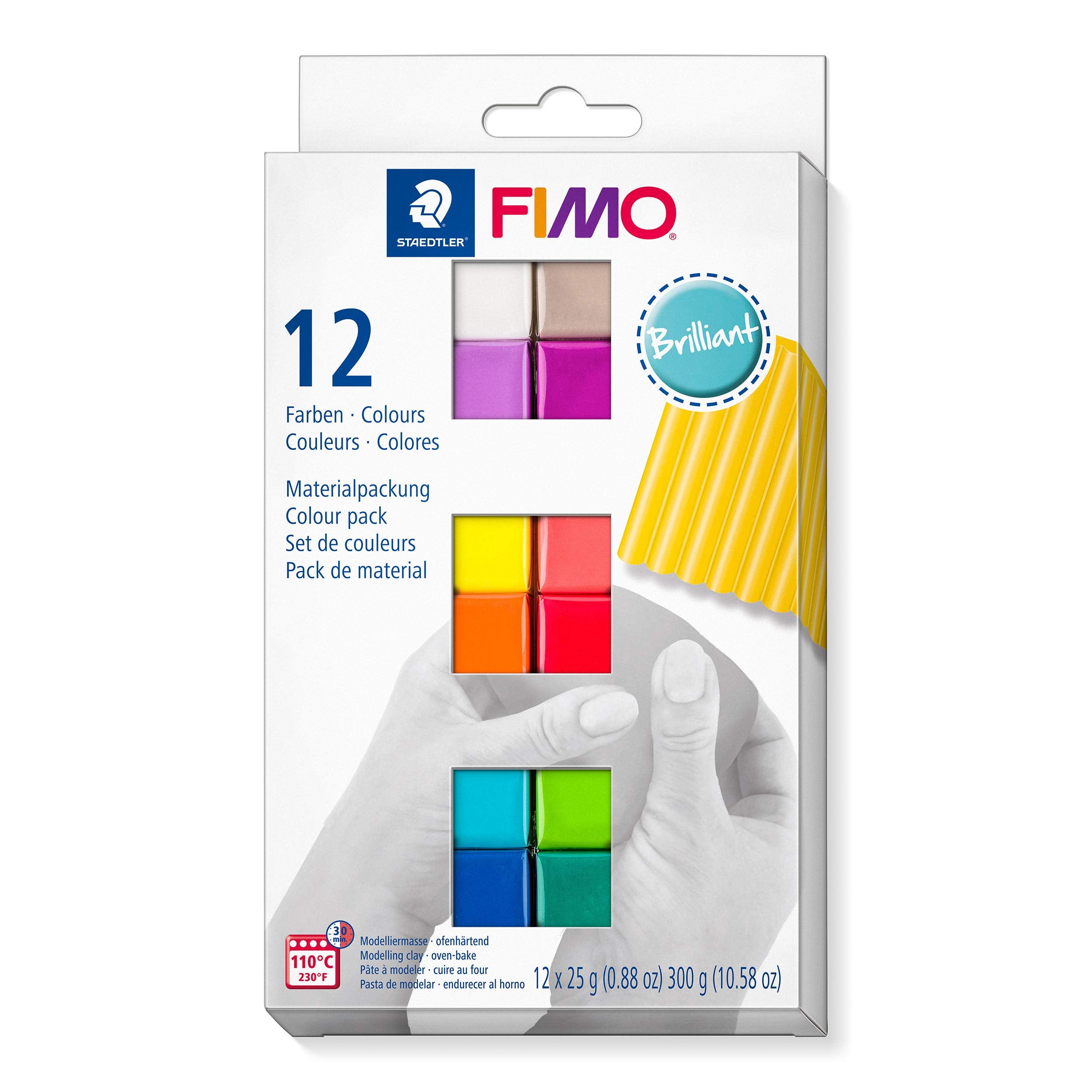 STAEDTLER 8023 C12-2 FIMO Soft Oven-Hardening Polymer Modelling Clay - Asso