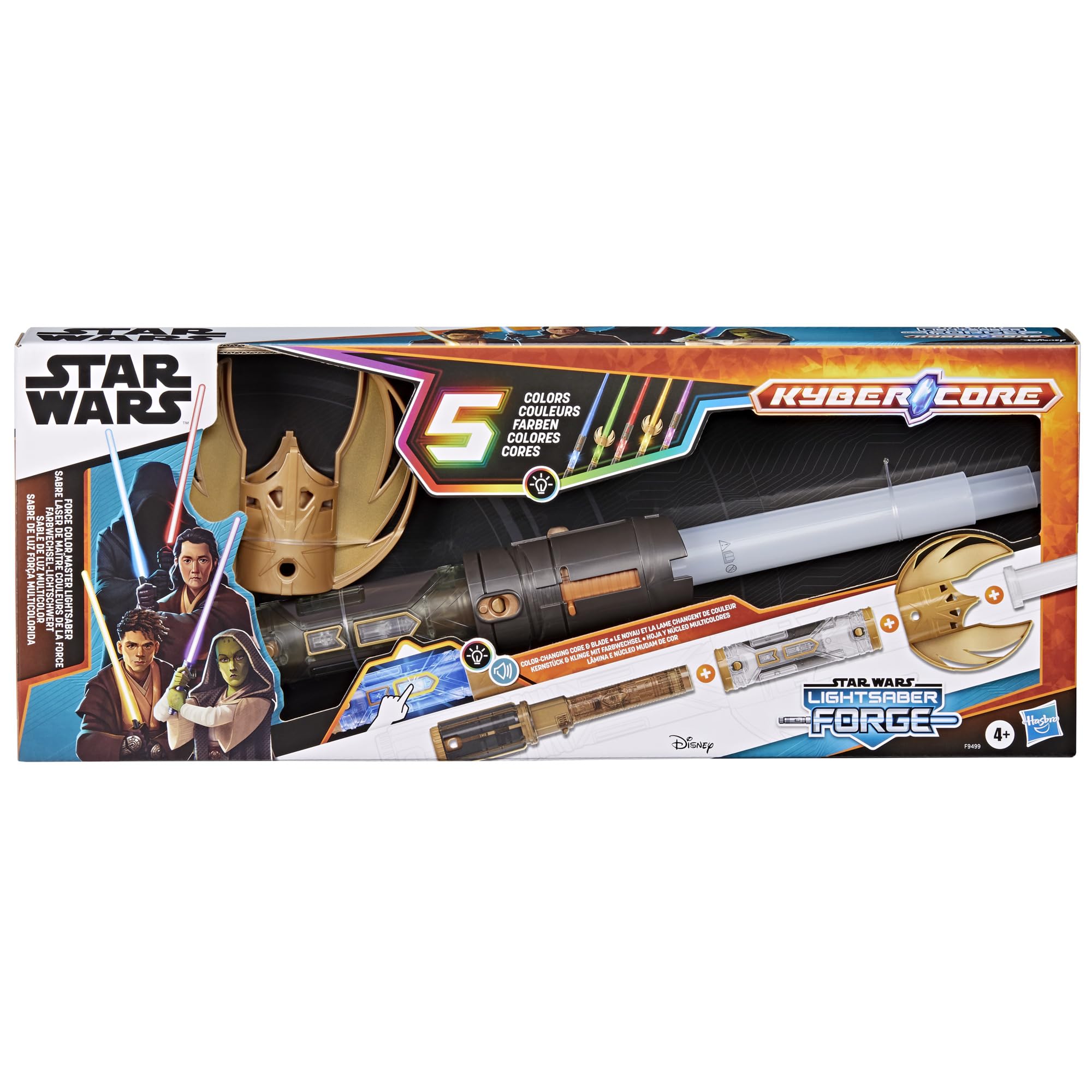 Star Wars Lightsaber Forge Force Color Master Electronic Toy | 5 Colour-Changing Blades | Ages 4+
