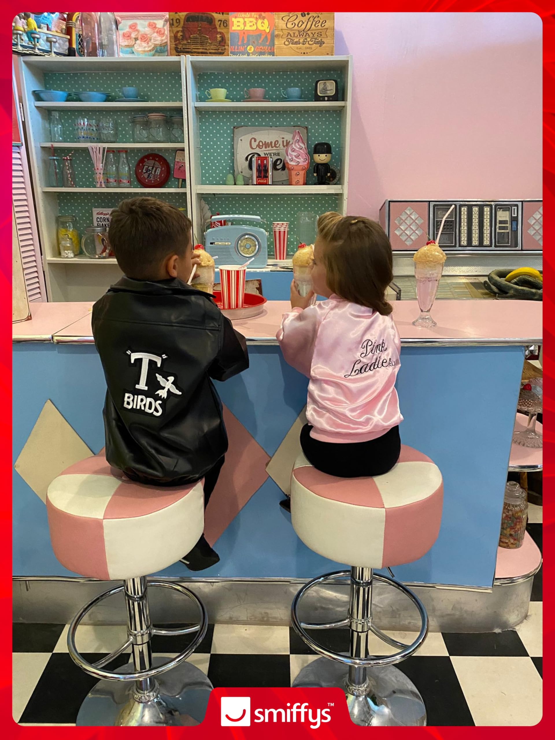 Smiffys Grease Pink Ladies Jacket - Children's Costume 10-12 Years 4