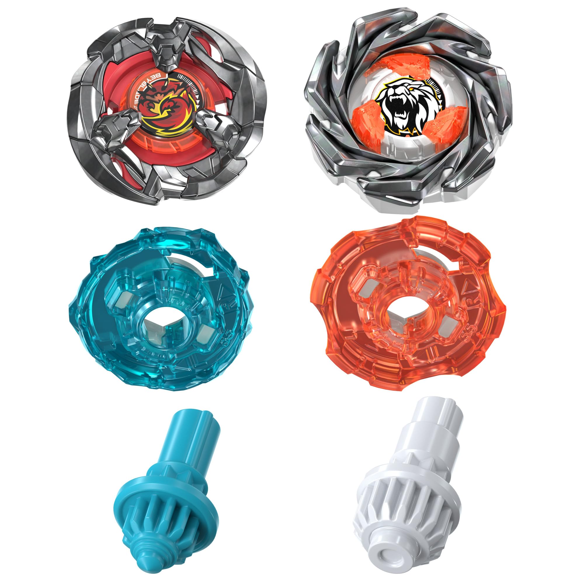 Hasbro Beyblade X Clamp Crab 9-65S BX & Crest Leon 4-55A UX Dual Pack - Ages 8+ 5