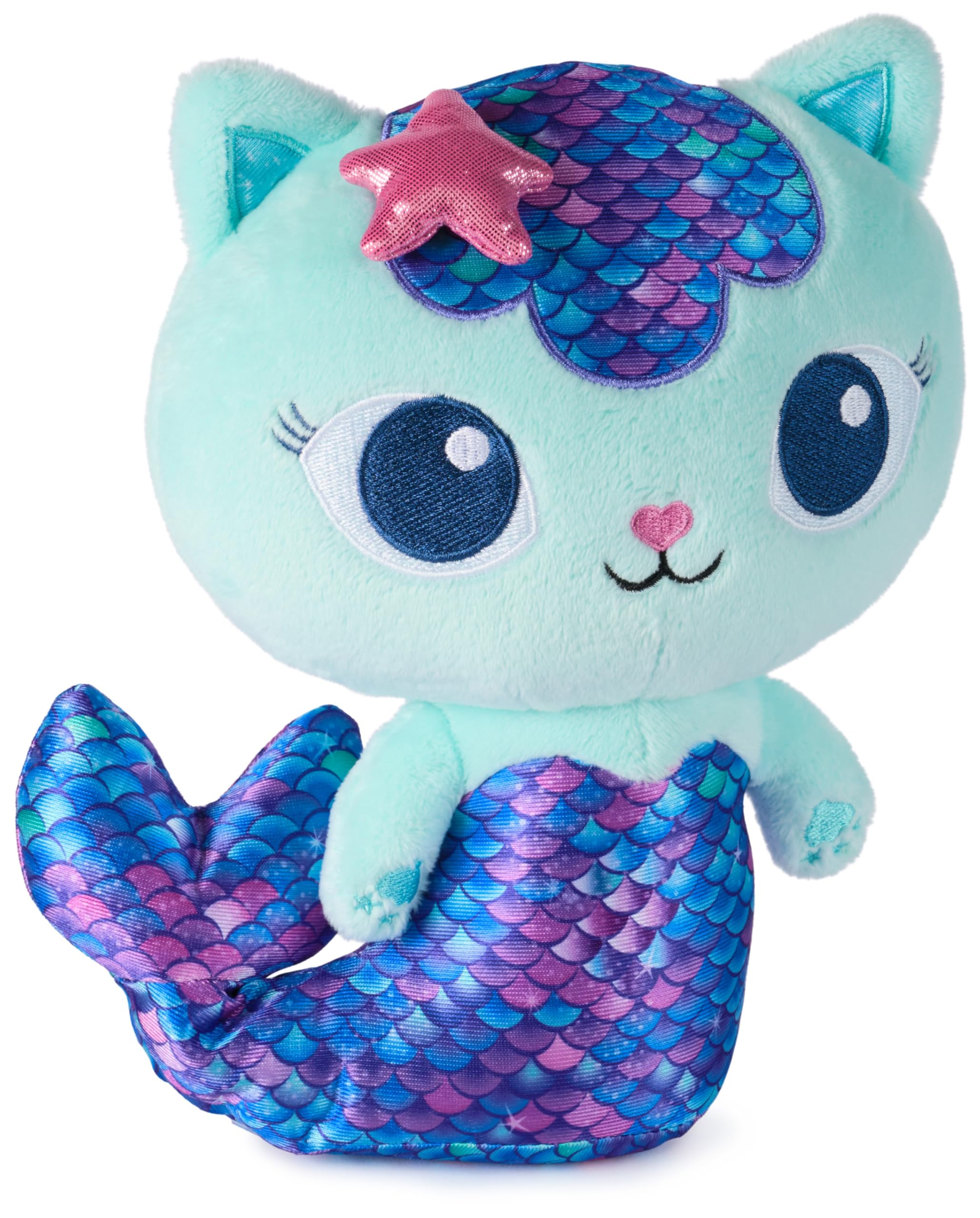 Gabby’s Dollhouse Fin-Tastic MerCat - 25cm Interactive Plush Toy for Kids 1