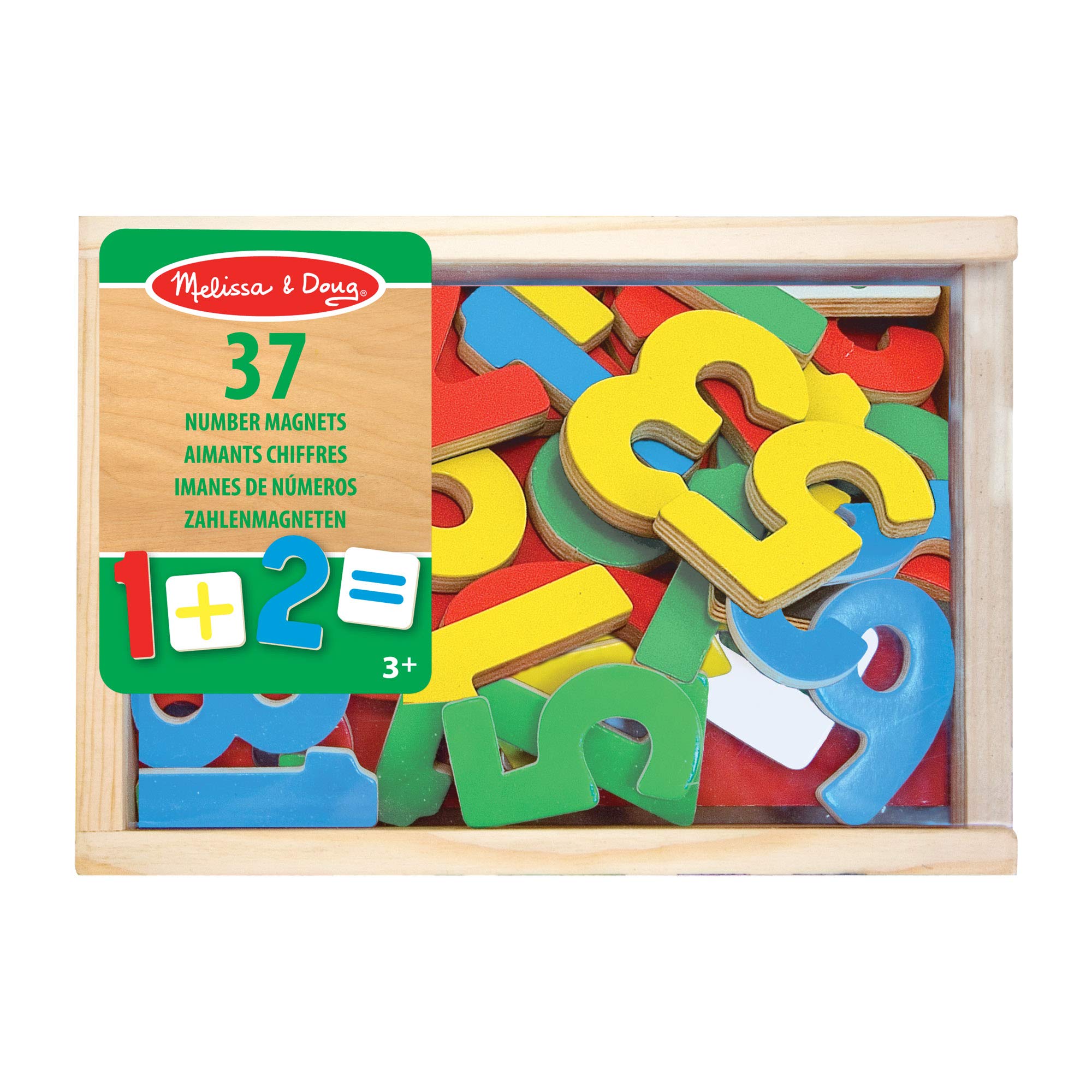 Melissa & Doug Magnetic Wooden Numbers Set - Educational Math Toy for Kids 3+ 8