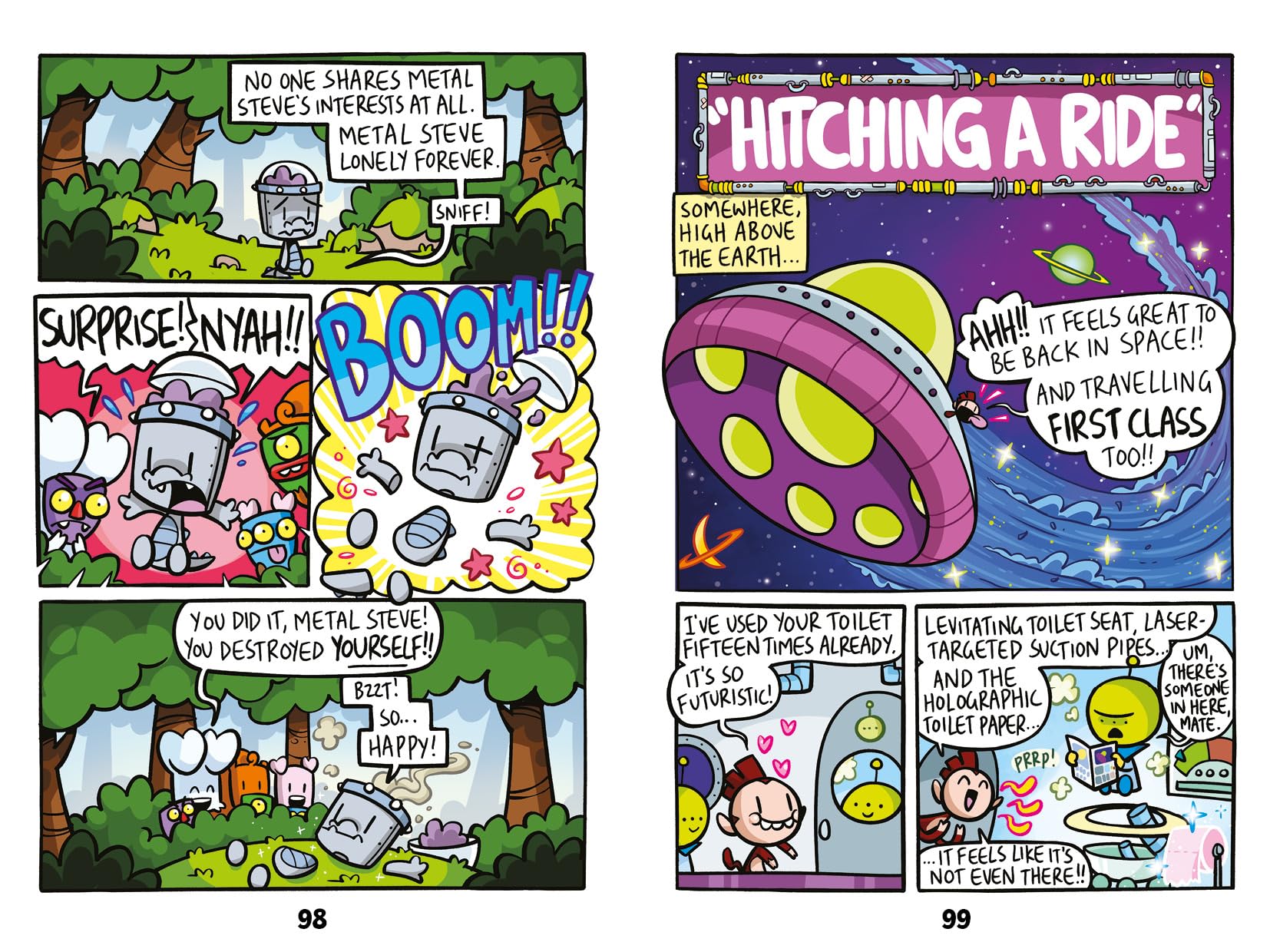 Bunny vs Monkey: Intergalactic Monkey Business! (a Phoenix Comic Book) by Jamie Smart | Hardcover 3