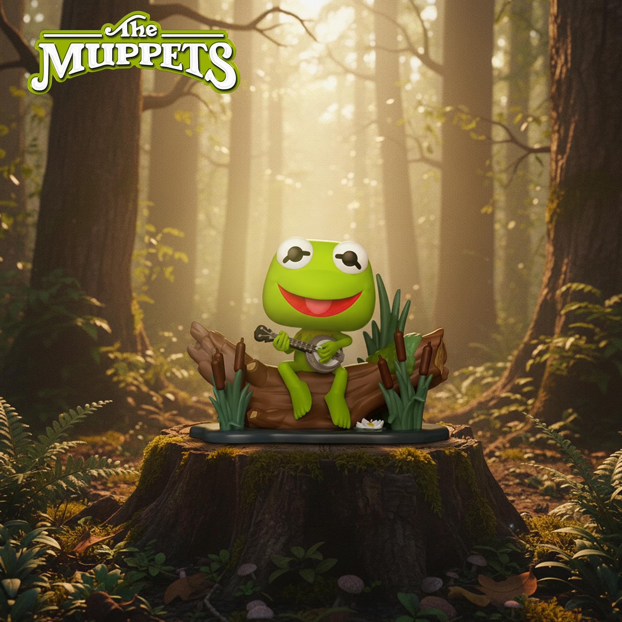 Funko Pop! Deluxe Kermit the Frog With Banjo - The Muppets Collectible Figure | Vinyl | 3.75 in 2