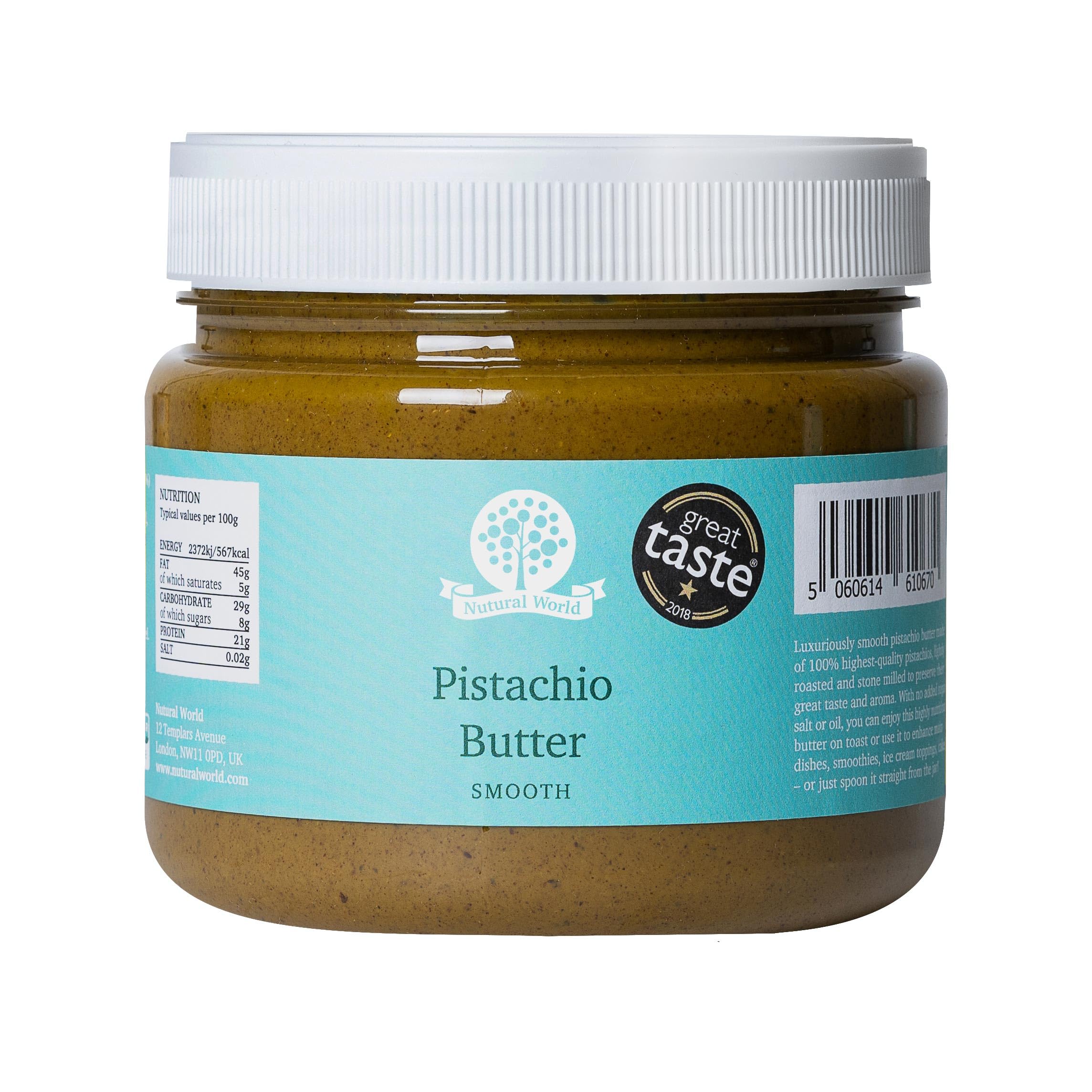 Nutural World Smooth Pistachio Butter - 100% Pure Pistachio | 1kg 1