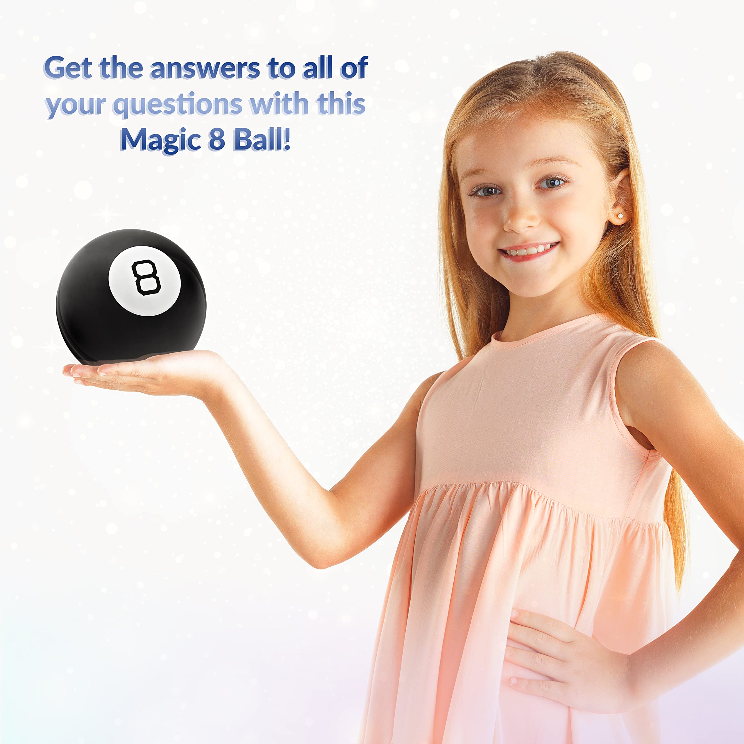 Global Gizmos 50970 Mystic 8 Ball Question & Answer Game | Black Plastic | Ages 3+ | 1 Player 3