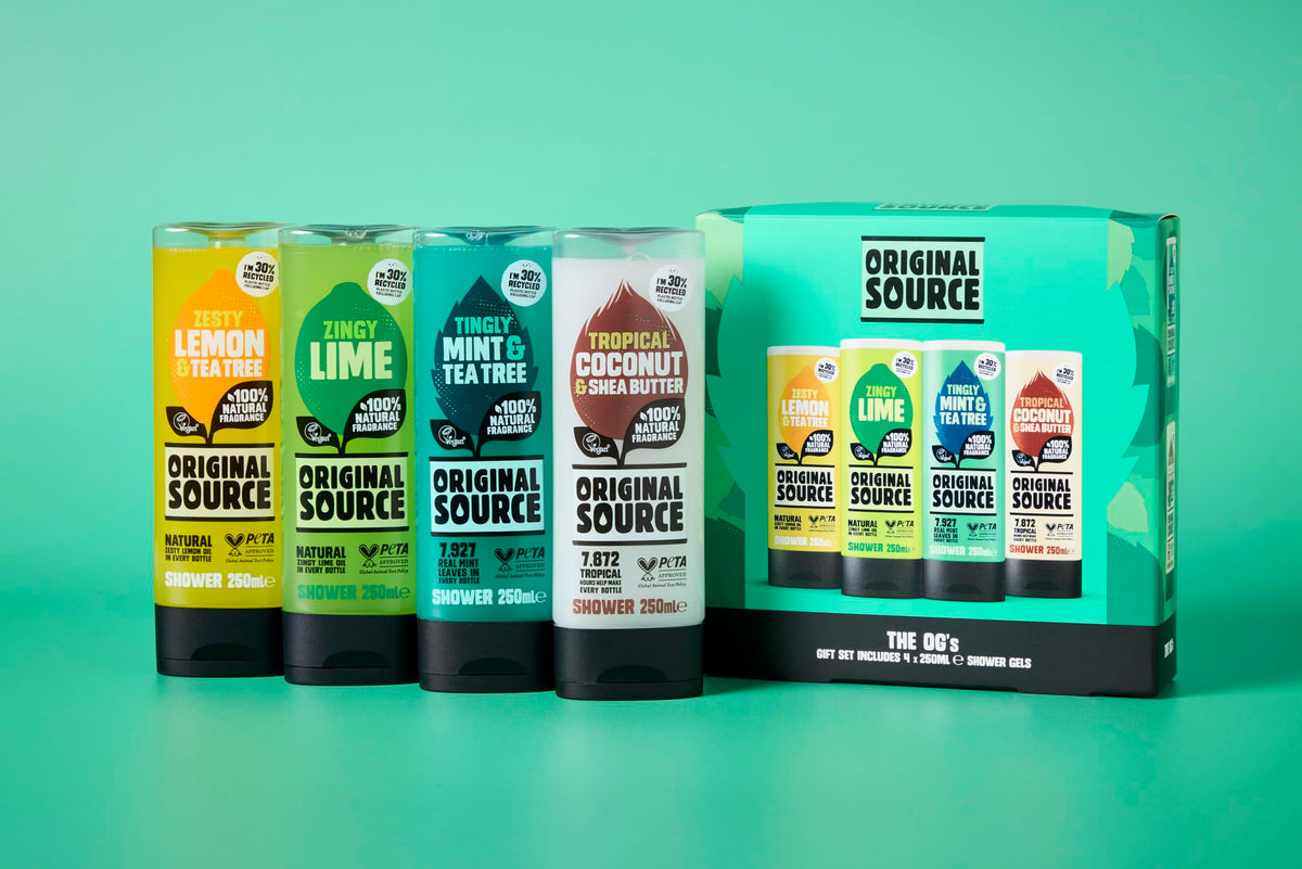 Original Source The OG's Gift Set - 4 x 250ml Shower Gels | Vegan Certified | Natural Fragrance 6