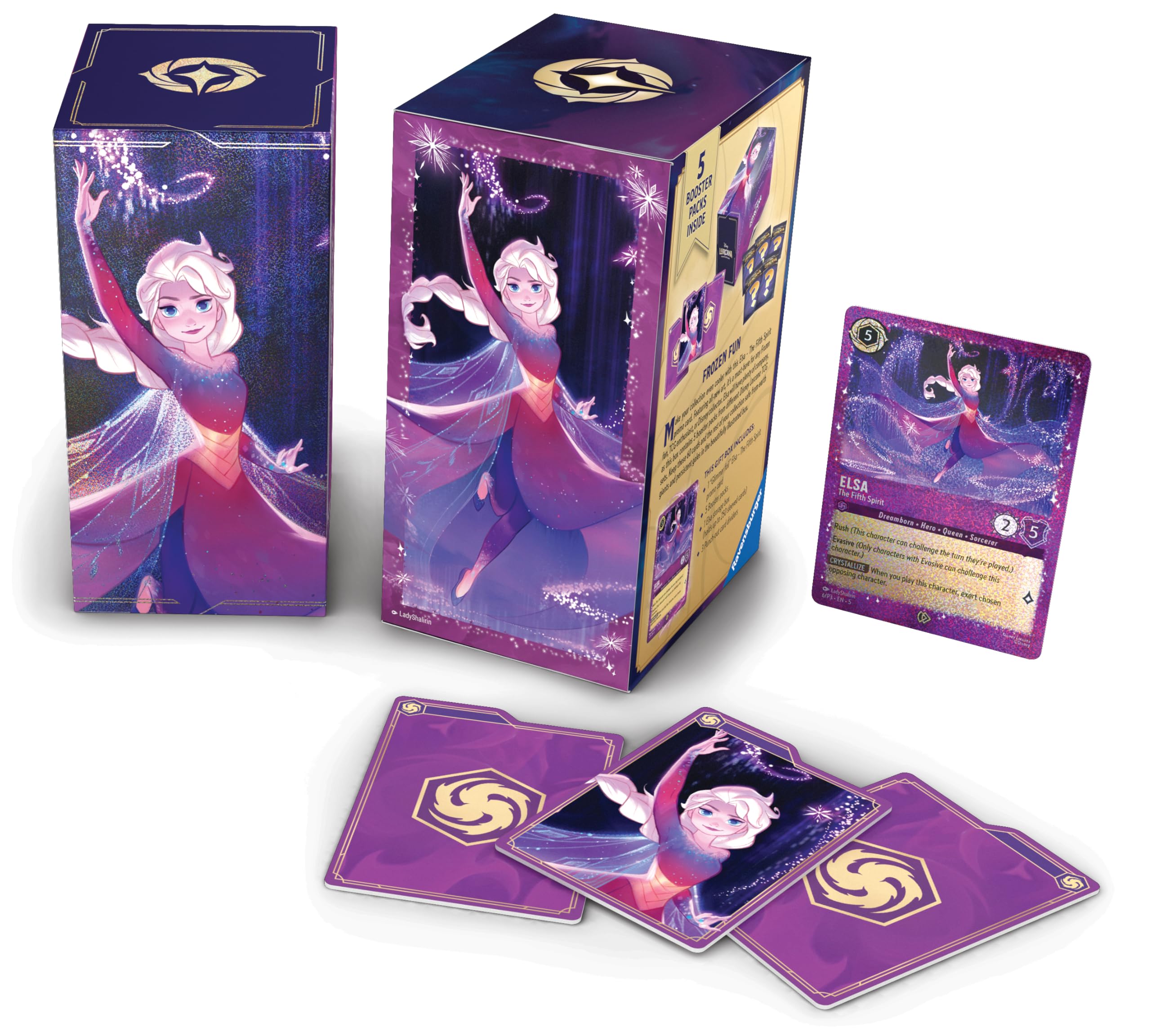 Ravensburger Disney Lorcana Trading Card Game Elsa Gift Box 1