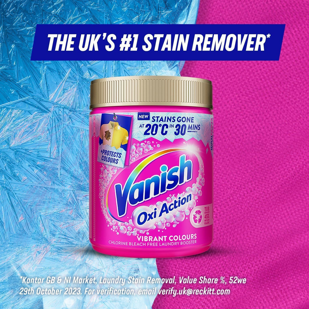 Vanish Gold Oxi Action Stain Remover and Laundry Booster Powder for Colours 1.41kg