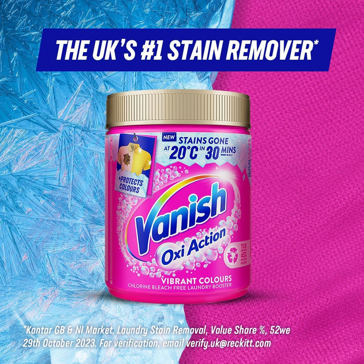 Vanish Gold Oxi Action Stain Remover and Laundry Booster Powder for Colours 1.41kg