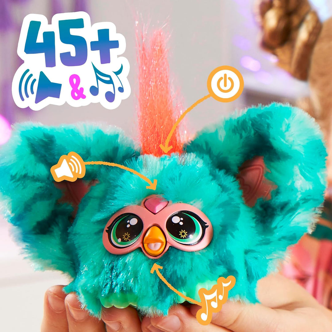 Furby Furblets Mello-Nee Mini Friend, 45+ Sounds, Summer Chill Music & Furbish P