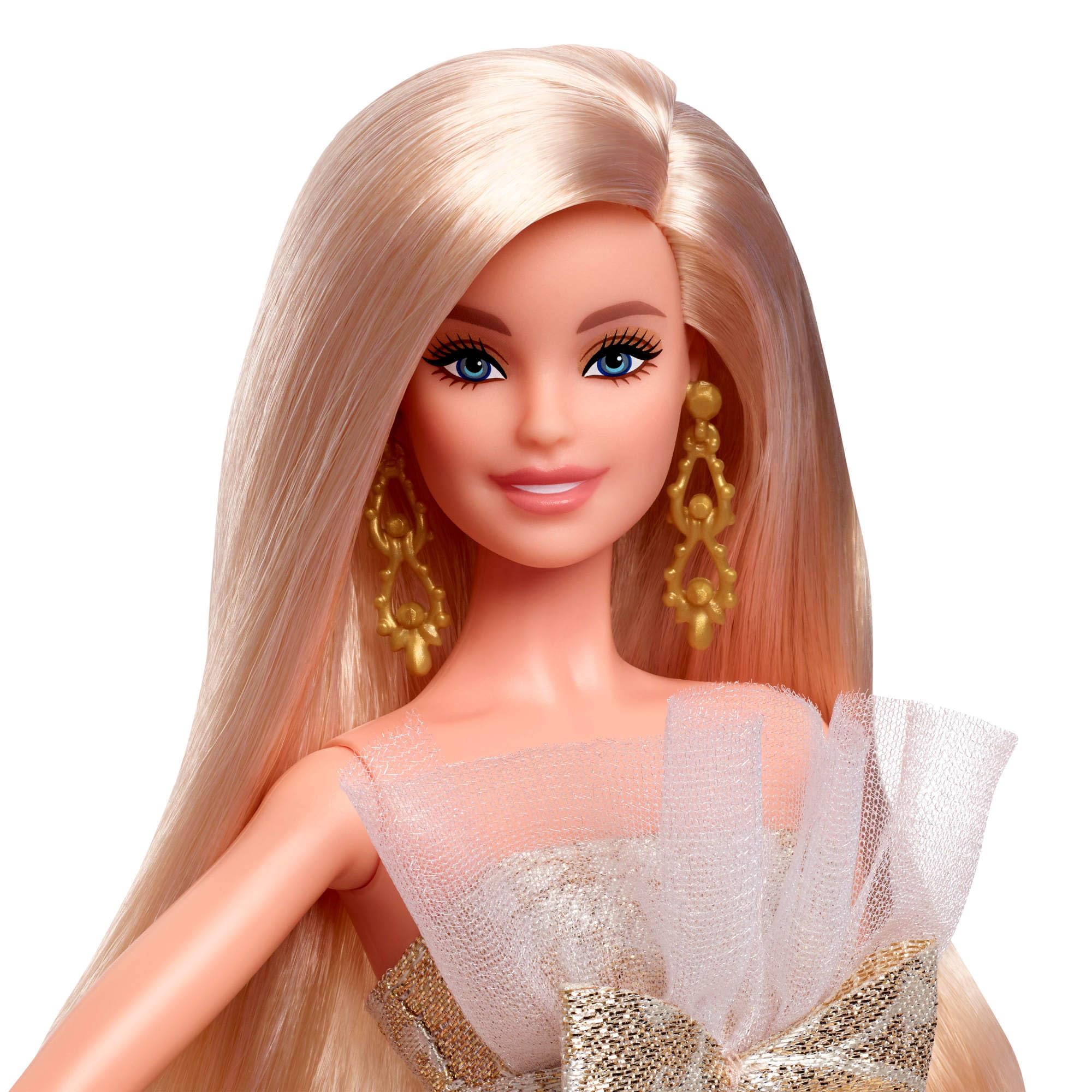 Barbie Signature 2025 Holiday Barbie Doll - Silver & Gold Festive Fashion, 6+ 3
