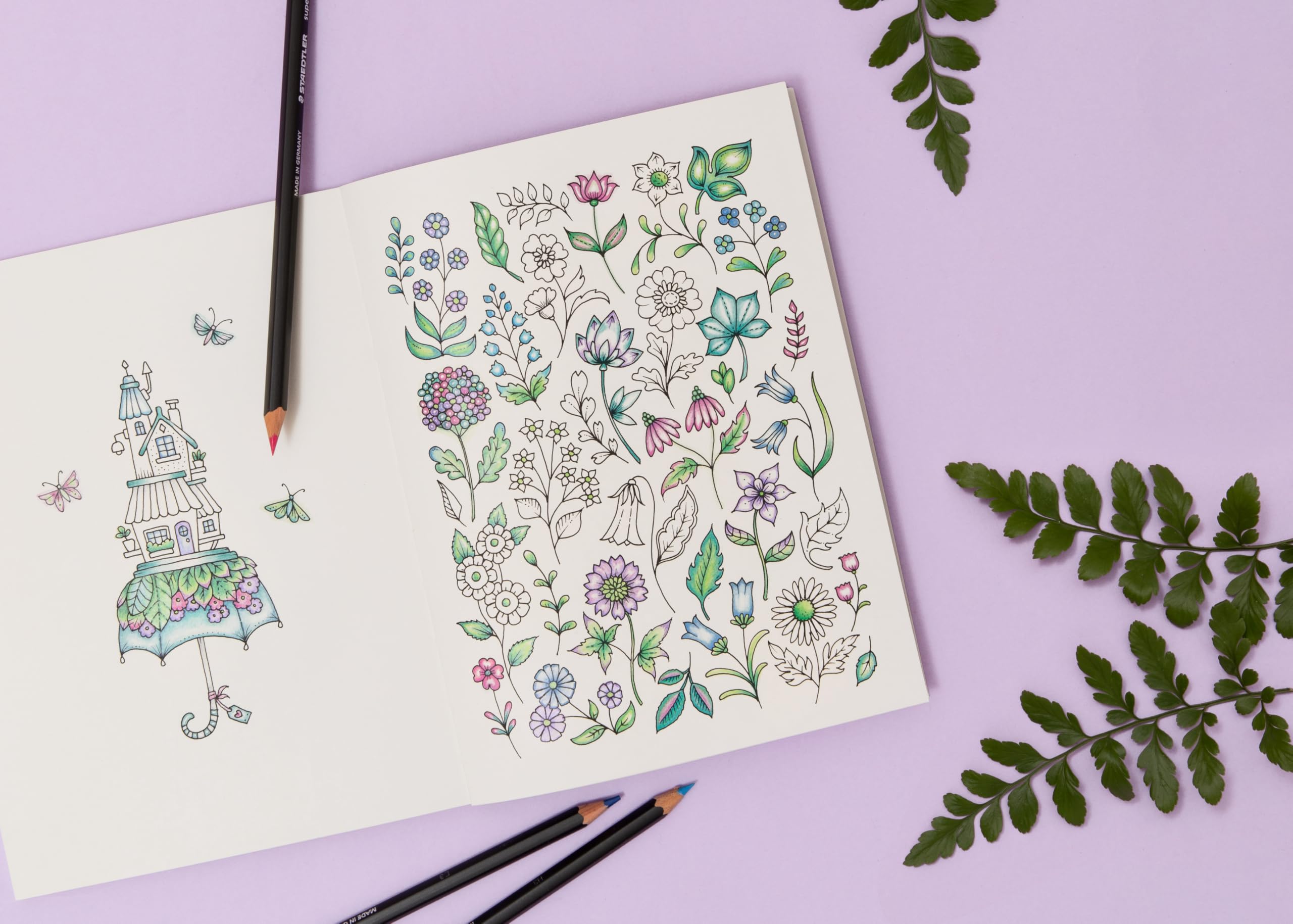 Ebury Press Inklings: A Pocket-Sized Inky Colouring Book - Johanna Basford | 80 Pages 3