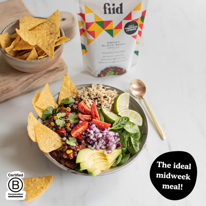 Fiid 100% Natural Vegan Microwave Ready Meals 6-Pack - 6x275g