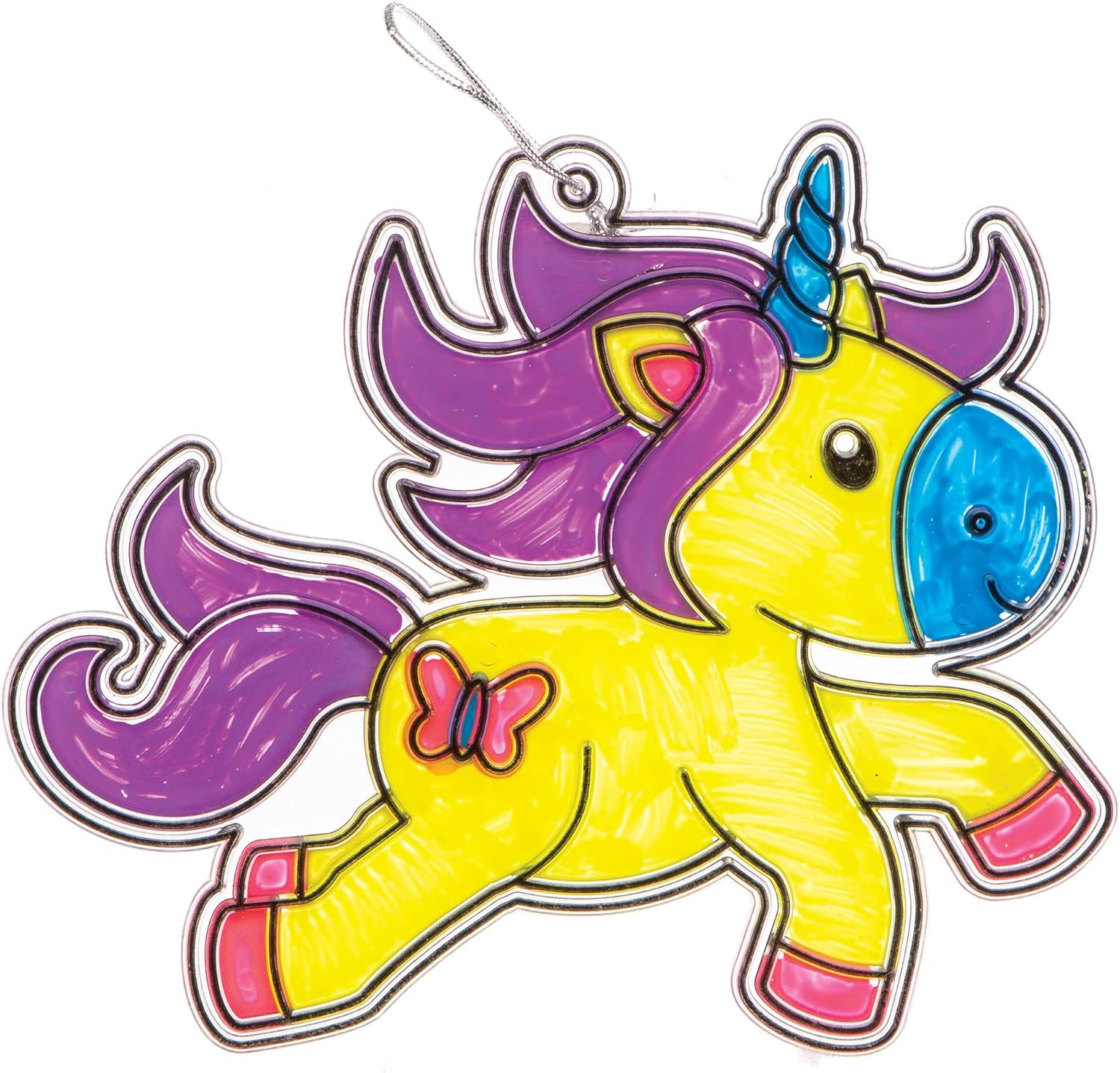 Baker Ross Unicorn Suncatcher Decorations - Arts & Crafts Kit for Kids 4