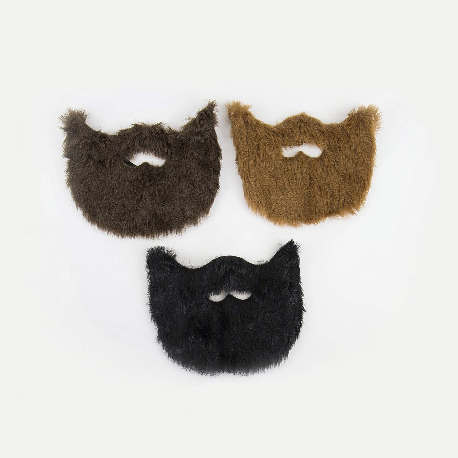 Gift Republic Emergency Beards - 3 Pack Fake Beards for Dress Up & Costume Fun 1