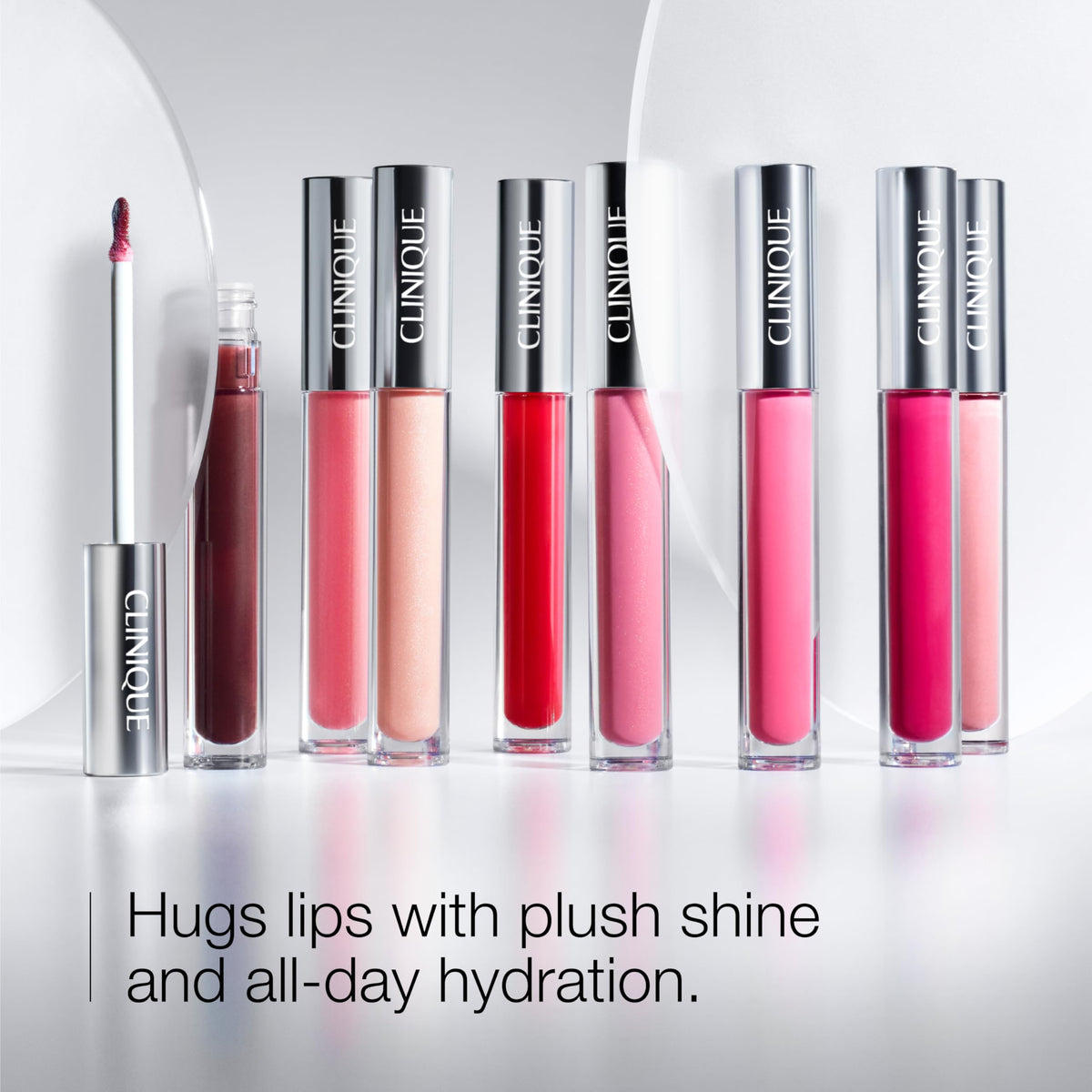 Clinique Pop Plush Creamy Lip Gloss with Hyaluronic Acid - 3.4 ml, Chiffon Pop