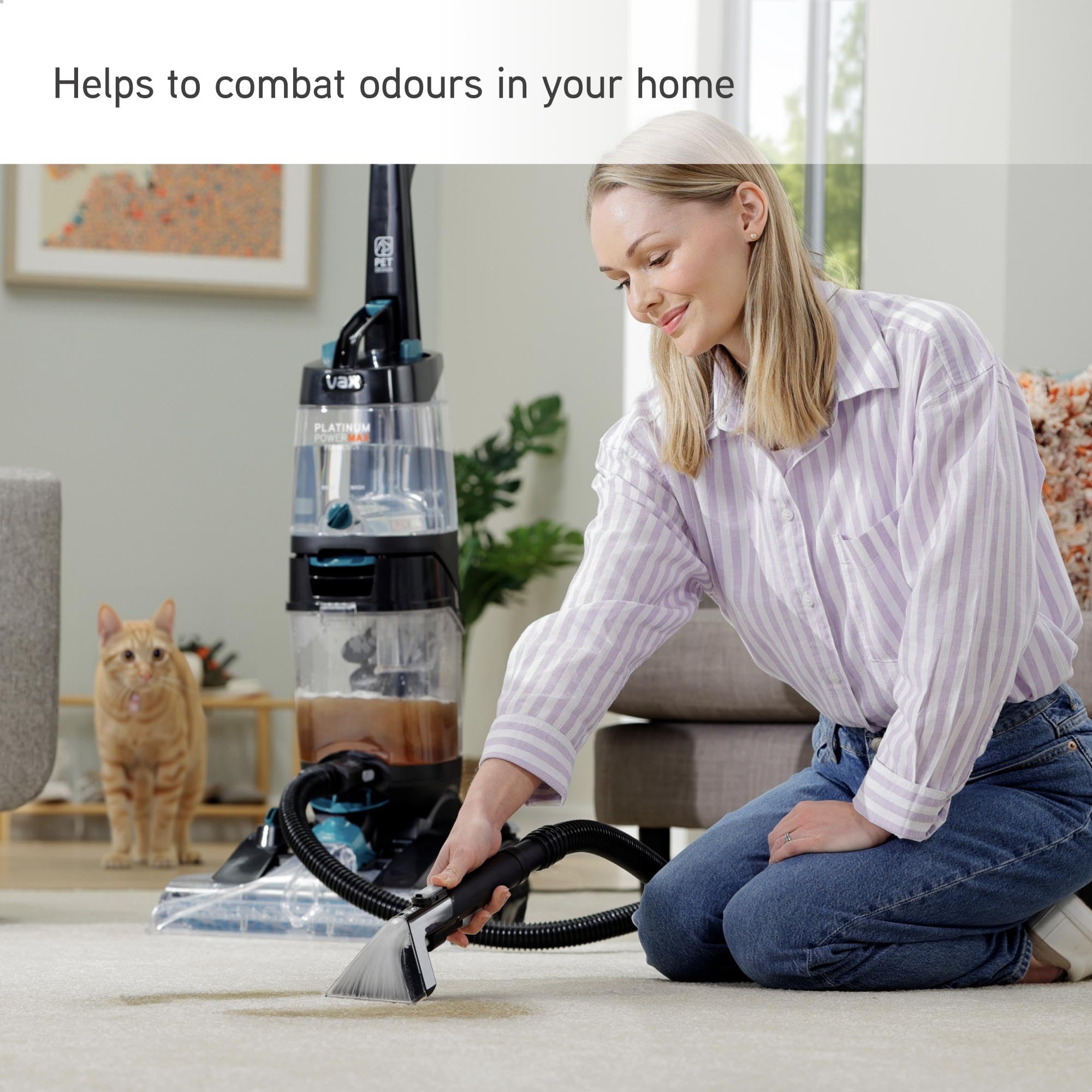 Vax Original Pet Carpet Cleaner Solution - Neutralizes Odours | 1.5L Liquid Detergent 3