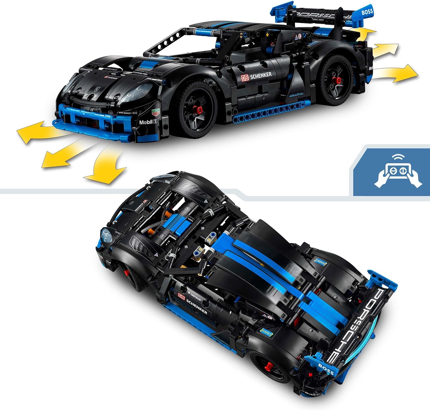 LEGO Technic Porsche GT4 e-Performance Race Car - Remote-Controlled Building Set for Ages 10+ 2