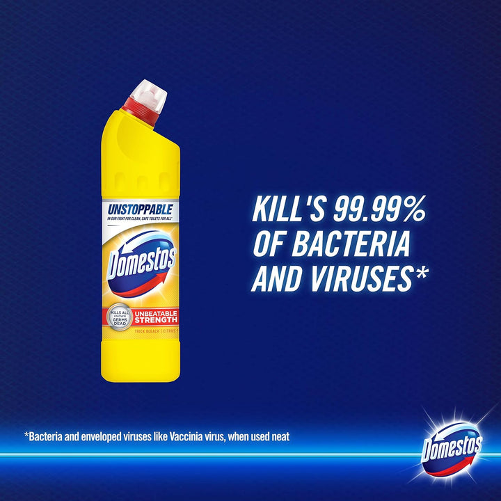 Domestos - Citrus Fresh Thick Bleach Disinfectant Cleaner