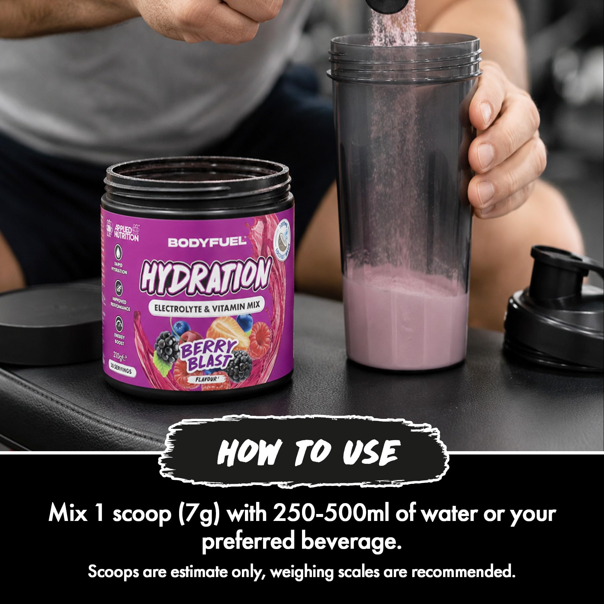 Applied Nutrition BodyFuel Hydration Electrolyte & Vitamin Powder - 30 Servings | Vegan & Halal Certified 4