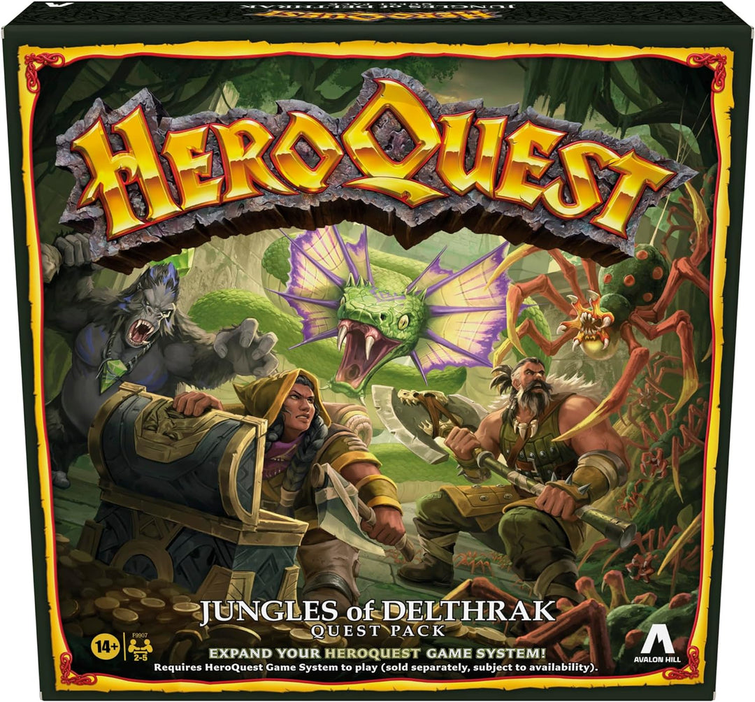 Avalon Hill HeroQuest Jungles of Delthrak Quest Pack Expansion (F9907)