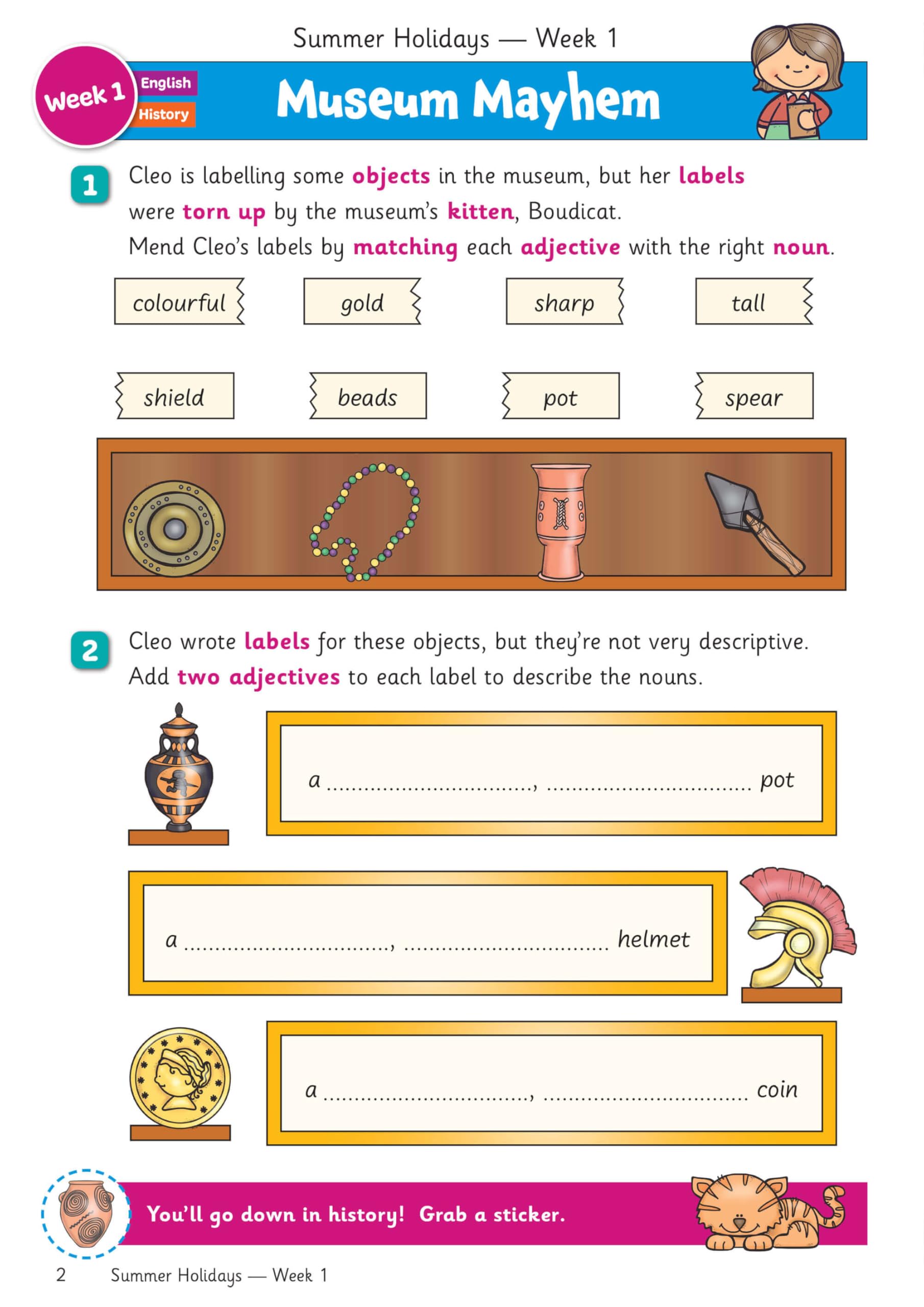 CGP Summer Holidays Activity Workbook - Year 2 to Year 3 Transition | Paperback | English 2