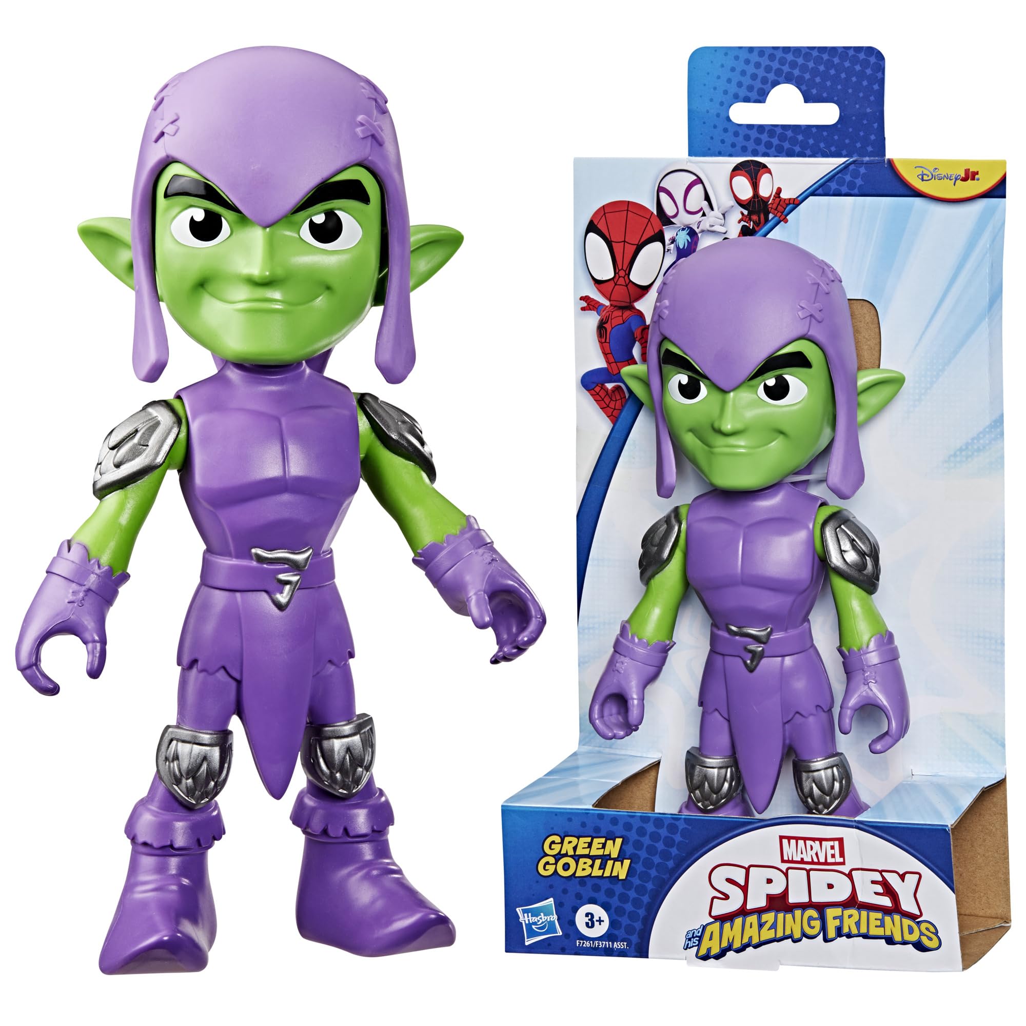 SPIDEY AND HIS AMAZING FRIENDS Green Goblin Supersized Action Figure | 9-Inch Scale | Ages 3+ 2