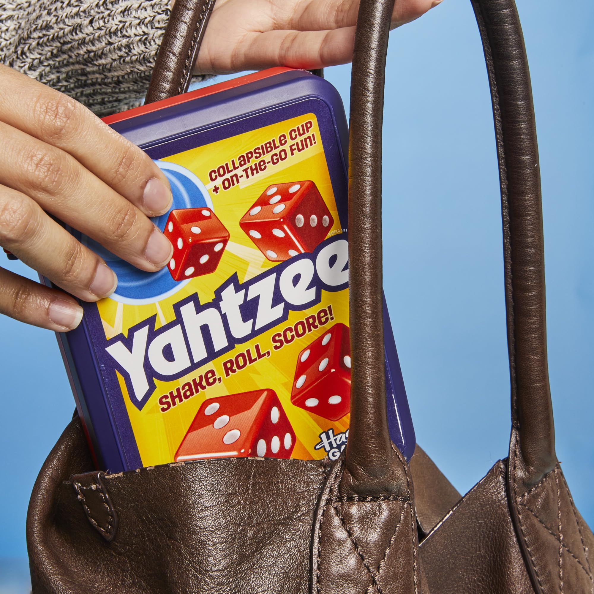 Hasbro Gaming Yahtzee Dice Game - Collapsible Cup & Storage Case | Ages 8+ | 2+ Players 9