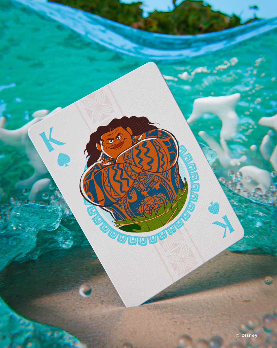 Bicycle Disney Moana Inspired Playing Cards - Blue Standard Deck