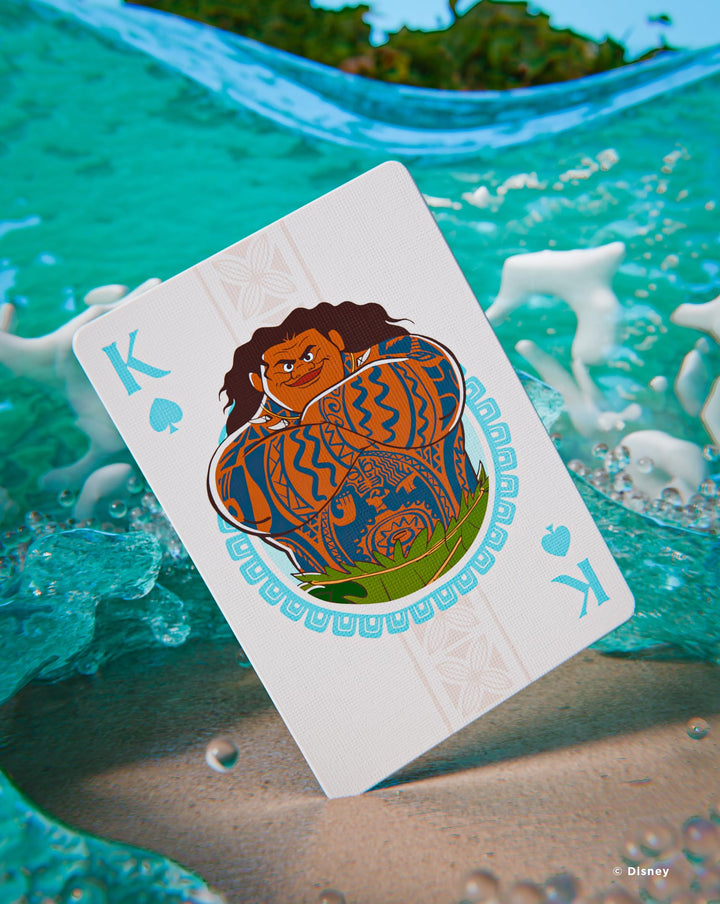 Bicycle Disney Moana Inspired Playing Cards - Blue Standard Deck