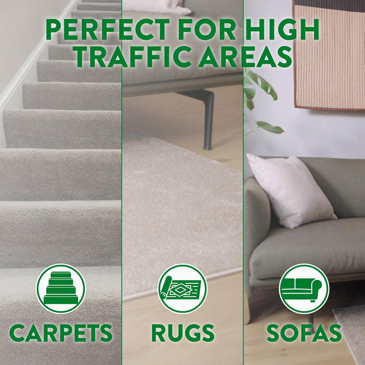 Zoflora Linen Fresh Carpet Freshener & Care Foam, 600ml - Carpet Cleaner with Deep Clean Action & Odor Elimination
