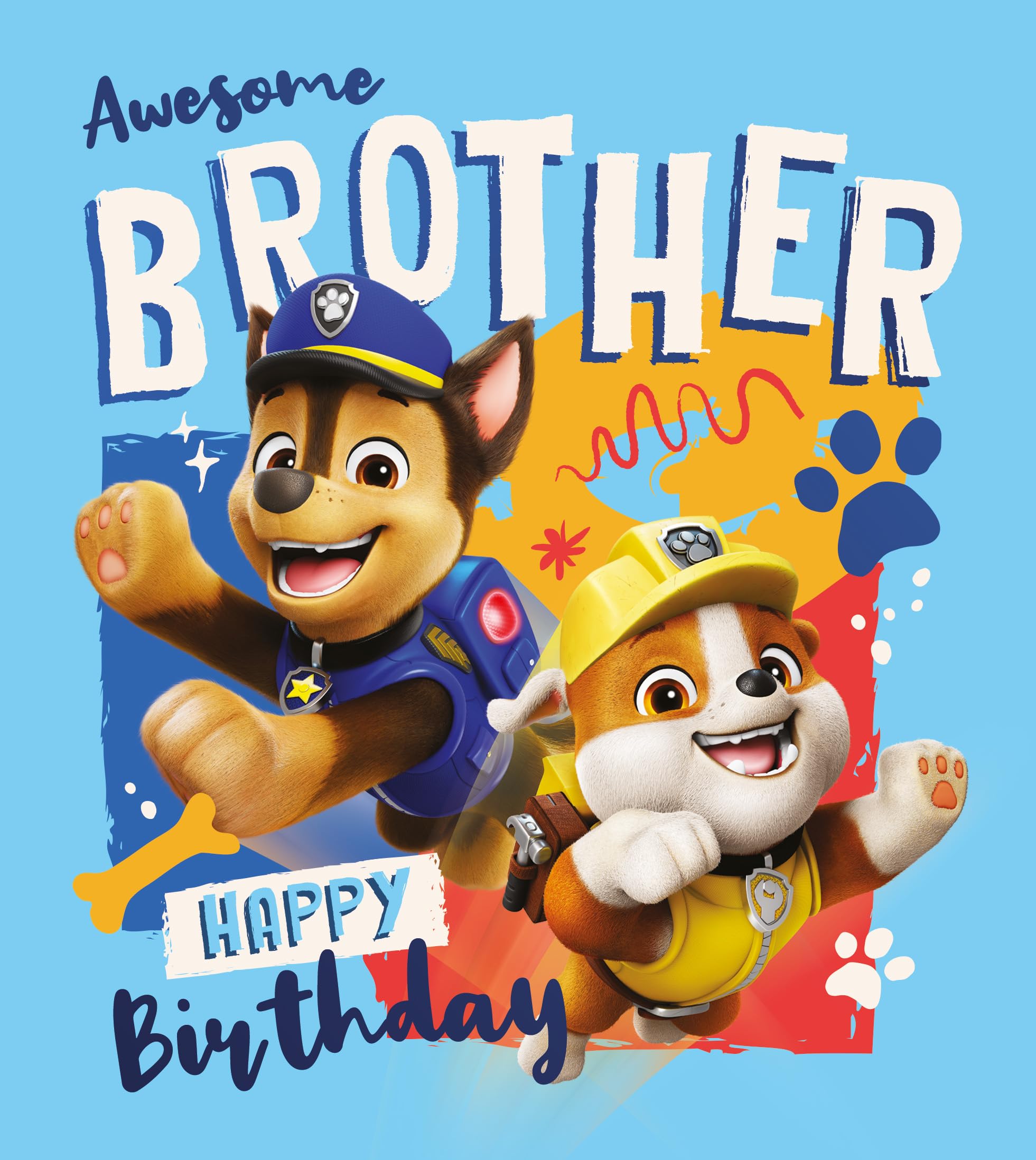 Danilo Promotions LTD Paw Patrol Birthday Card for Brother | Standard Size | Multi-Colour