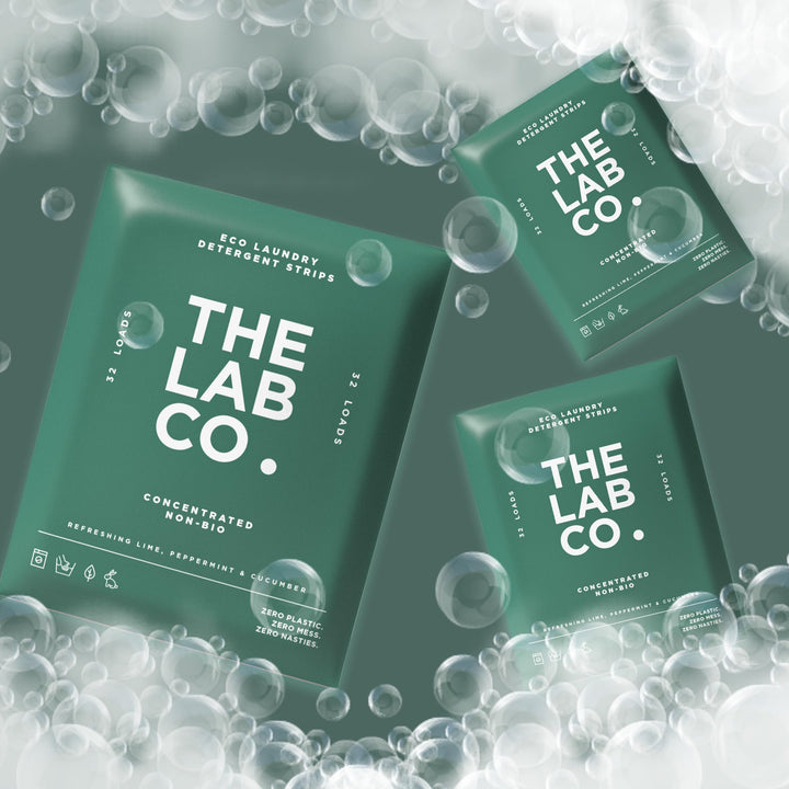 The Lab Co. - Laundry Detergent Strips Sheets (32 Loads, Eco Ultra-Concentrated)