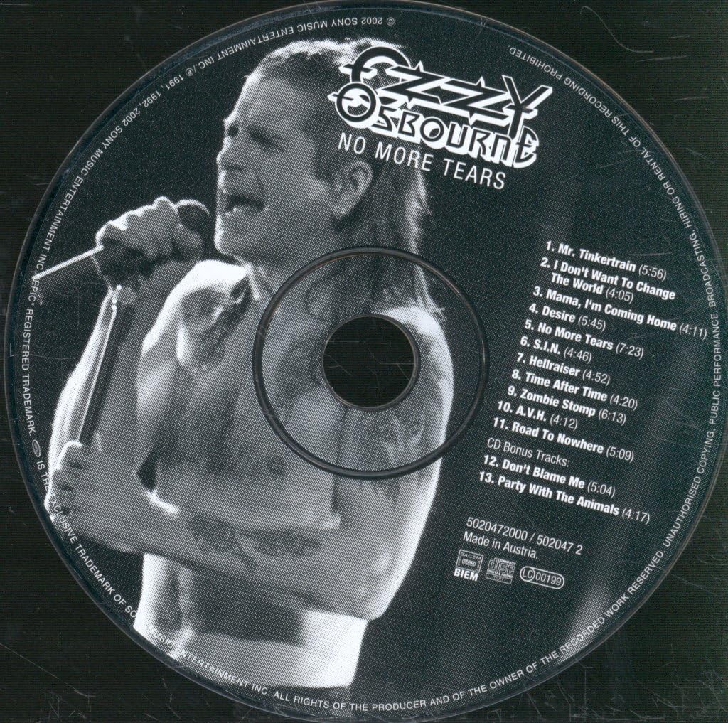 Ozzy Osbourne - No More Tears Audio CD