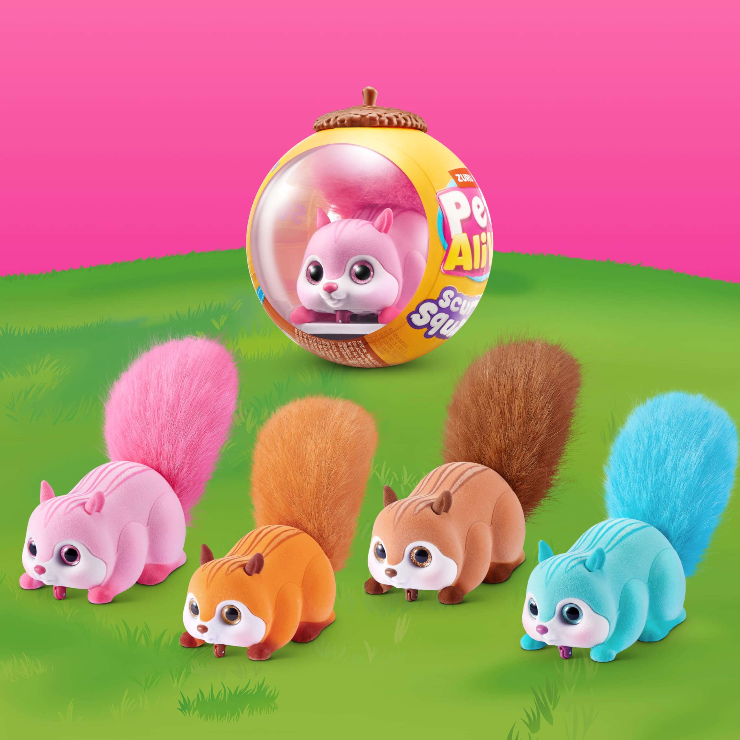 Pets Alive Scurry'n Squirrel - Interactive Robotic Pet Toy | Blue | Ages 2+ 4