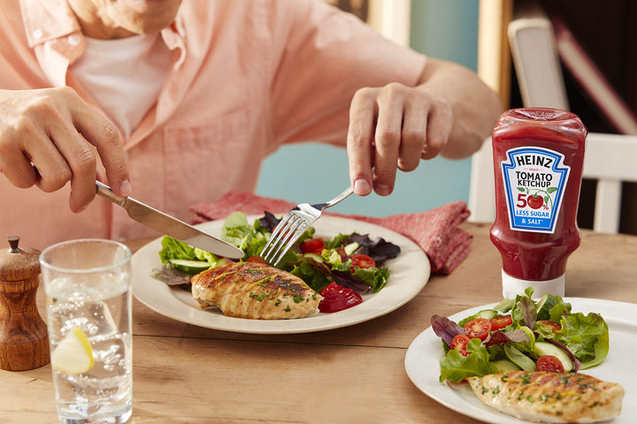 Heinz Tomato Ketchup 50% Less Sugar & Salt 800ml