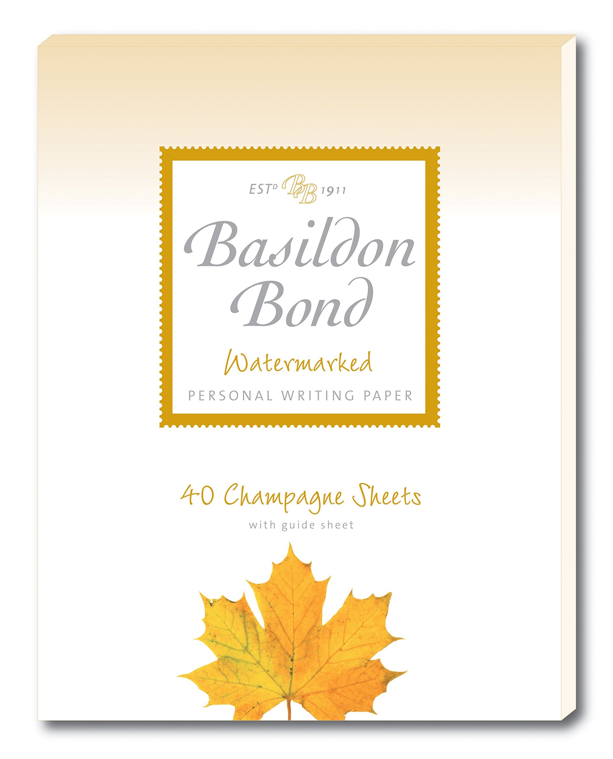 Basildon Bond Writing Pad - Champagne | P4TO Size (178 x 229 mm) | 40 Sheets | 90 gsm 1
