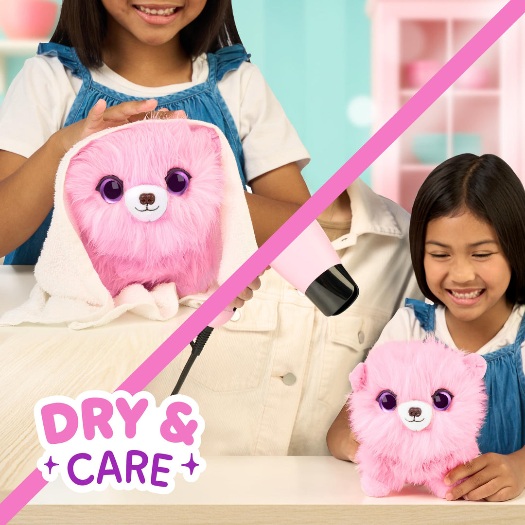 Scruff-a-Luvs Pet Scruffs Pink - Wash & Reveal Mystery Plush Toy, 7.5" Tall