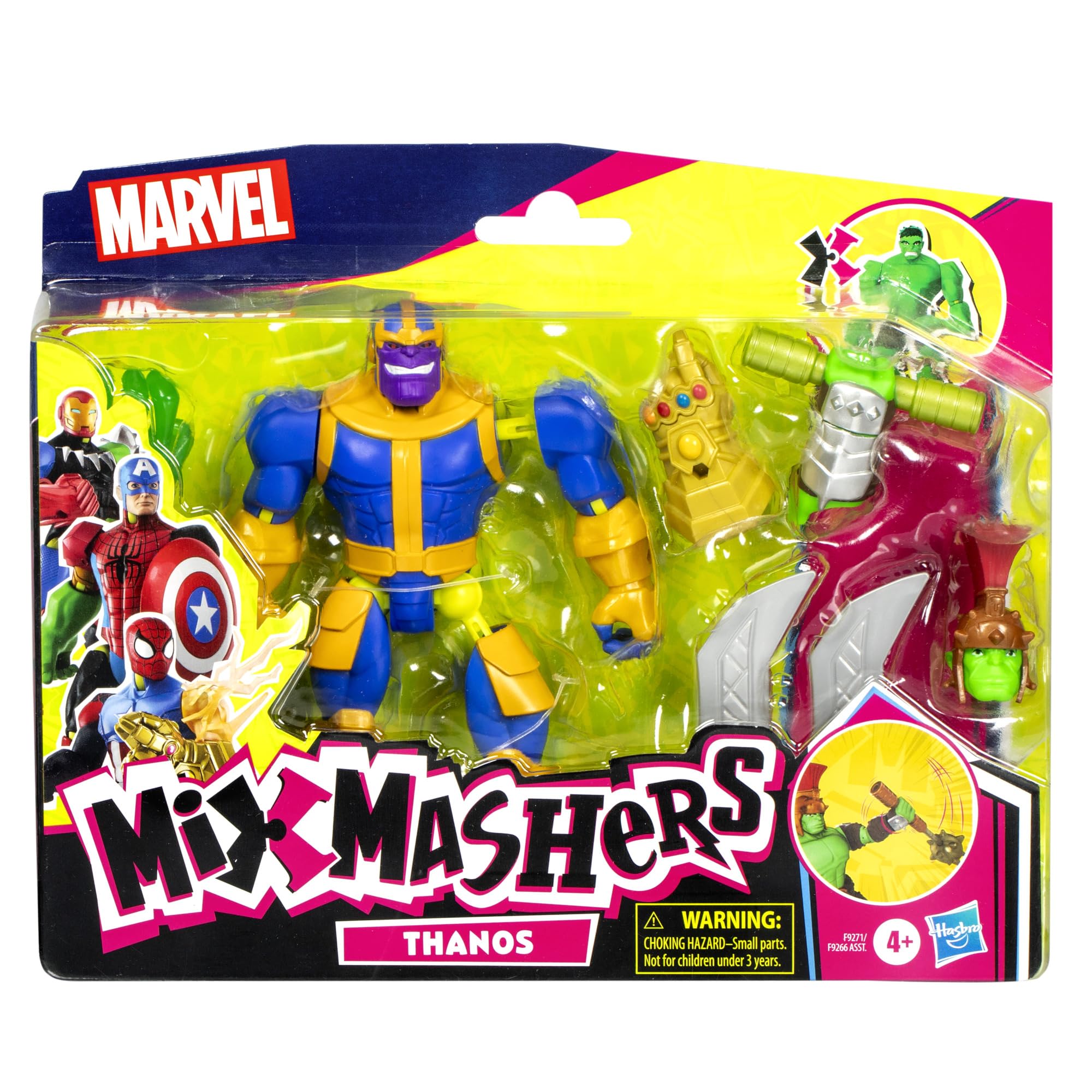 Marvel MixMashers Thanos Deluxe Action Figure - Interchangeable Parts | 9 Points of Articulation 2