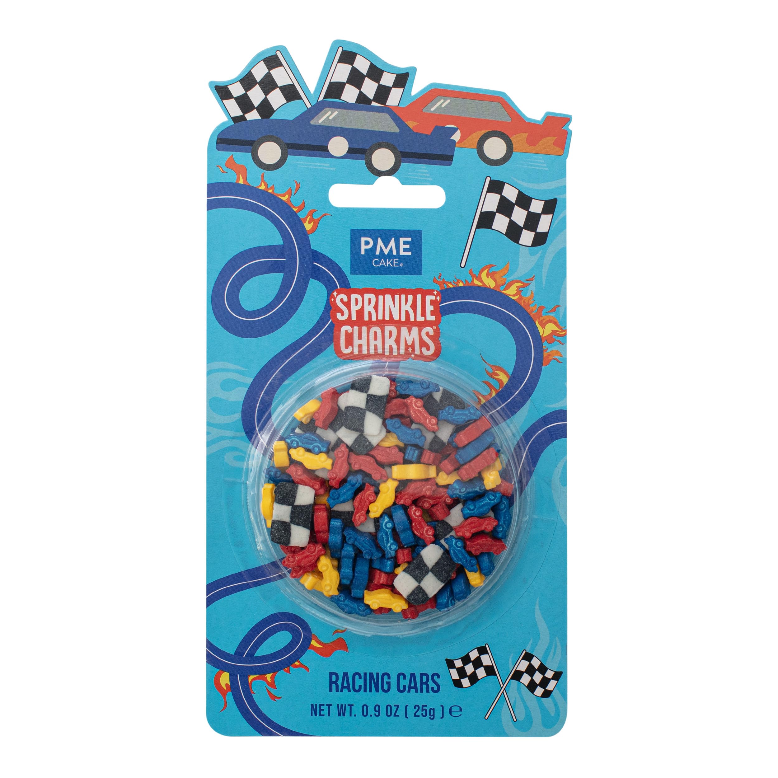 PME Cake Racing Cars Sprinkle Charms - Edible Decoration | 25g (0.9oz)