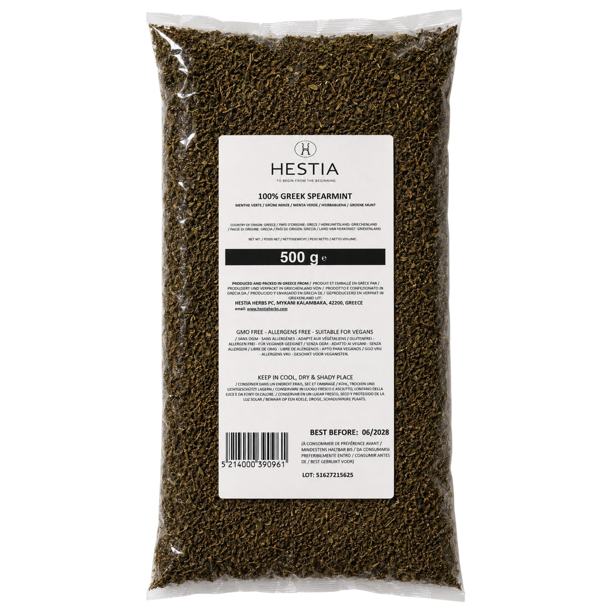 HESTIA Greek Dried Spearmint Herbal Tea - 500 g