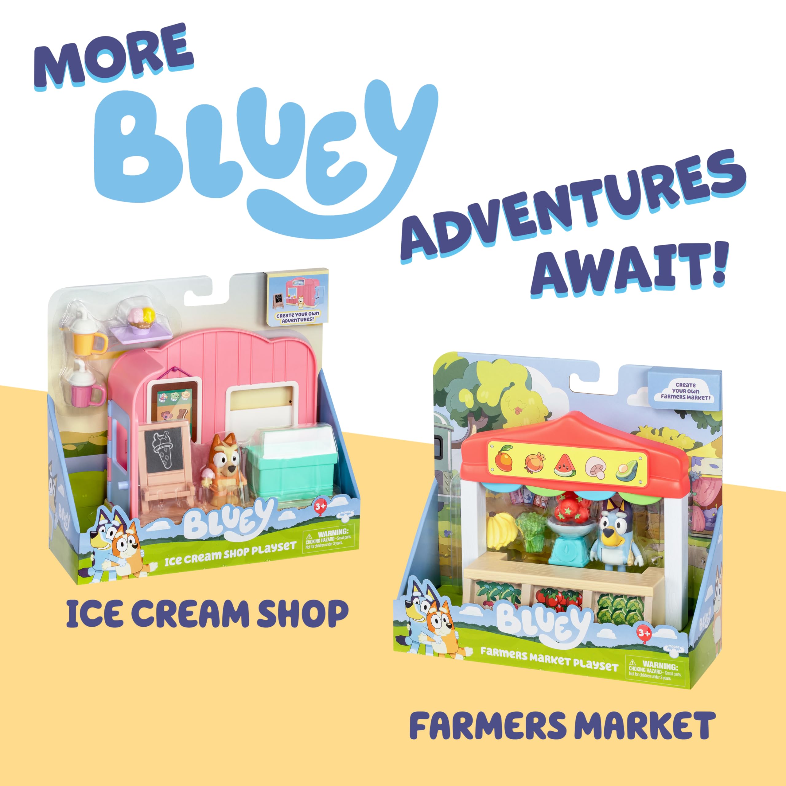 Bluey Pizza Girls Car with Muffin Figure - Vehicle Playset for Kids 3+ 6