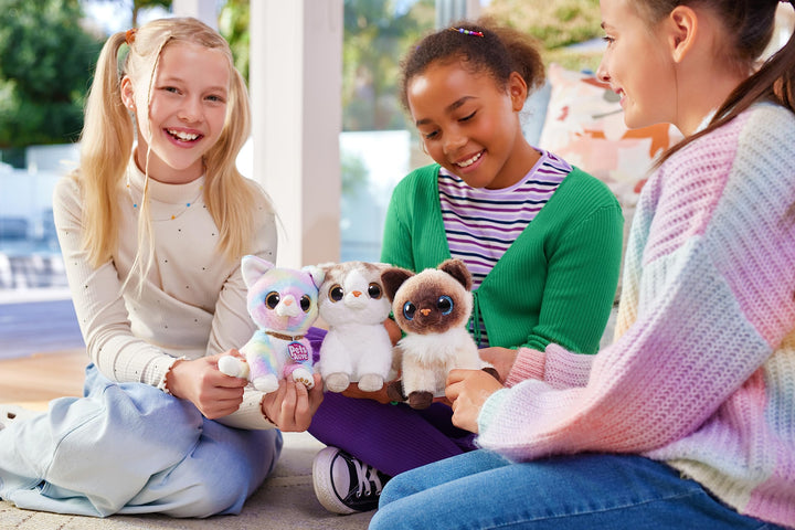Pets Alive Smitten Kitten Lucky - Interactive Electronic Plush Toy with 10 Real Kitten Sounds, Ages 3+