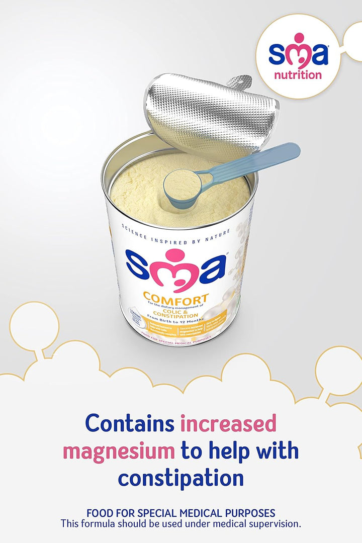 SMA Comfort Baby Milk Powder Formula, 800g - For Colic and Constipation Relief